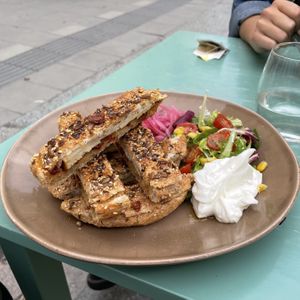 Grilled sandwich  at Vegano's in Uppsala