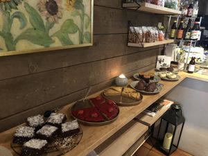 Vegan desserts  at Vegano's in Uppsala