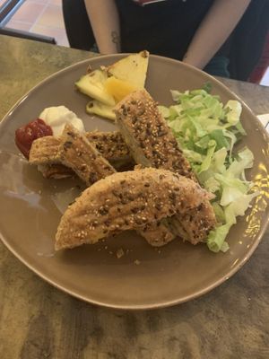 Tofu grilled sandwich at Vegano's in Uppsala