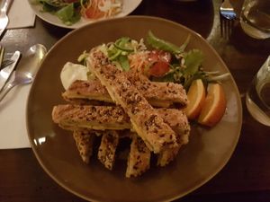 A delicious and original sandwich!!!! at Vegano's in Uppsala