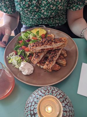 Grillsandwich with vegan mozarella at Vegano's in Uppsala