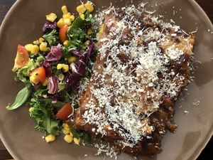 Camillas lasagne at Vegano's in Uppsala