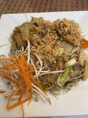 Vegan pad Thai  at Thai Taste in Indianapolis