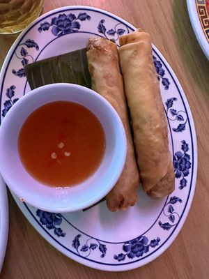Vegan eggrolls  at Lucky Lotus in Des Moines