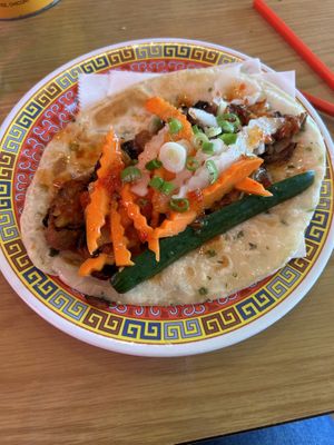 Wrap with soy curls veganized   at Lucky Lotus in Des Moines