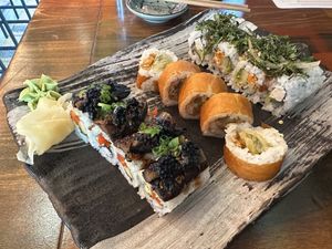 Unami Express, Cowgirl, Thai Hippie  at Blue Sushi Sake Grill in Des Moines