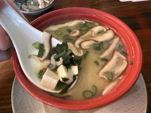 Kombu Miso Soup  at Blue Sushi Sake Grill in Des Moines