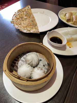 dumplings, scallion pancake at Full Moon Garden in Amsterdam