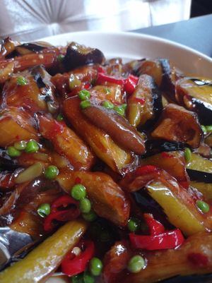 Eggplant at Full Moon Garden in Amsterdam