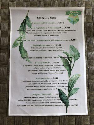 Mains at Mundo Vegan - Vegan World in Funchal