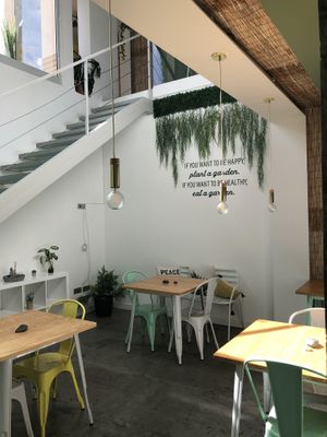 Elegant design cafe  at Mundo Vegan - Vegan World in Funchal