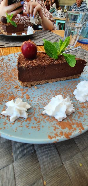 Chocolate Tart at Mundo Vegan - Vegan World in Funchal