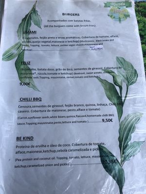 Menu part2  at Mundo Vegan - Vegan World in Funchal