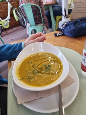 Soup of the day at Mundo Vegan - Vegan World in Funchal