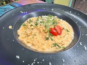Yummy risotto at Mundo Vegan - Vegan World in Funchal