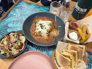 The lasagna is incredible! at Mundo Vegan - Vegan World in Funchal