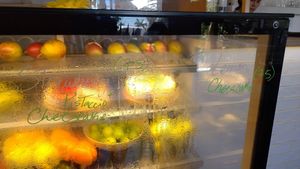 Display case as of August 2025 at Mundo Vegan - Vegan World in Funchal