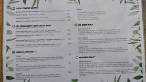 Brunch menu as of August 2025 at Mundo Vegan - Vegan World in Funchal