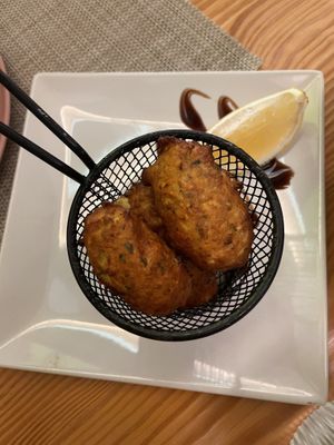 Fried “cod"  at Mundo Vegan - Vegan World in Funchal