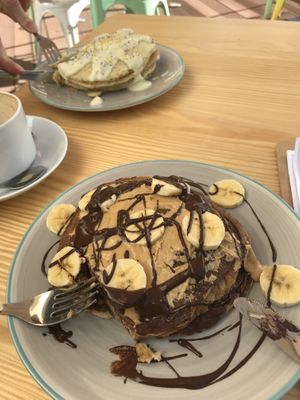Pancakes for breakfast at Mundo Vegan - Vegan World in Funchal