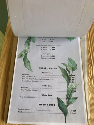 menu V  at Mundo Vegan - Vegan World in Funchal