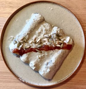 Papadzules at Pali Pali del Valle in Mexico City