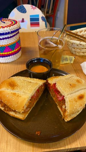 La torta de cochinita  at Pali Pali del Valle in Mexico City
