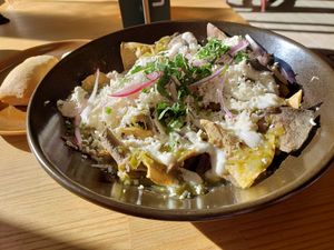 Green Chilaquiles at Pali Pali del Valle in Mexico City