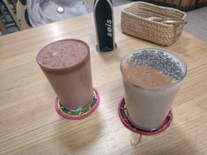 Pozol y licuado tabasqueño at Pali Pali del Valle in Mexico City