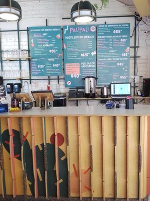 Counter at Pali Pali del Valle in Mexico City