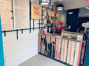 The bar at Pali Pali del Valle in Mexico City