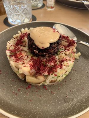 Truffle mushroom risotto  at Flux in Noosaville