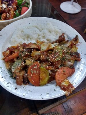 Tomato bulgogi at Yaein Tea House - 예인찻집 in Busan