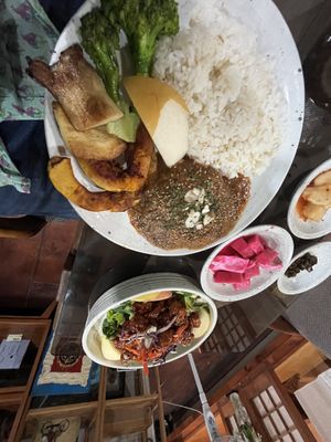 Lots of fruits and veggies!  at Yaein Tea House - 예인찻집 in Busan