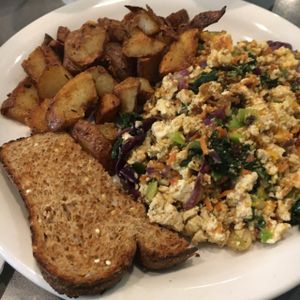 tofu scramble at The Manatee Cafe in St Augustine