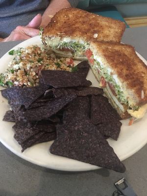 Vegan grilled cheese and tofu! On point!  at The Manatee Cafe in St Augustine