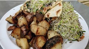 Breakfast burrito at The Manatee Cafe in St Augustine