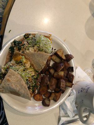 Vegan Breakfast Burritos! at The Manatee Cafe in St Augustine