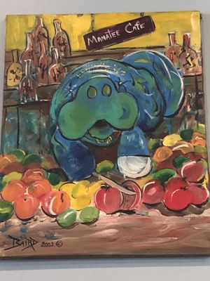 Wall art  at The Manatee Cafe in St Augustine