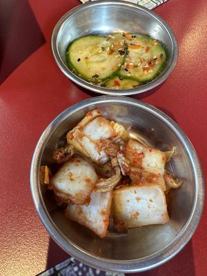 Cucumber salad & kimchi (appetizer)  at Miss Miu - Europaallee in Zurich
