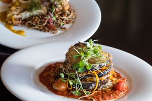 Eggplant "Parmesan"  at Harvest Seasonal Grill & Wine Bar in Newtown