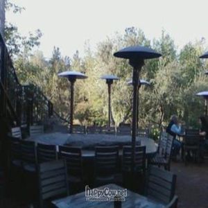outside patio at Stone Brewing World Bistro and Gardens in Escondido