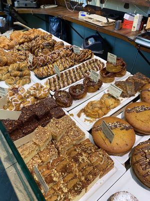 (not everything on the picture is vegan)  at Det Rene Brød - Rosenvængets Allé in Copenhagen