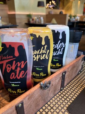 nur vegane Saucen😄 at Peter Pane - Leuchtturm in Rostock