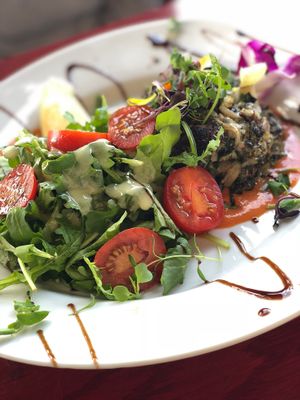 Zucchini cake at Green Peas in Culver City