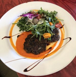 Zucchini appetizer  at Green Peas in Culver City