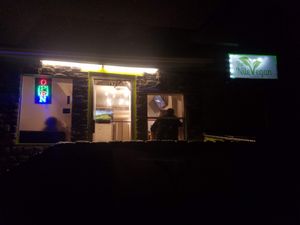 A small storefront, in a mostly residential neighborhood. at Nile Vegan in Columbus