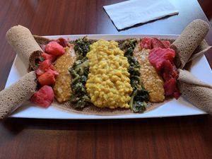 Curried Split Peas Combo at Nile Vegan in Columbus