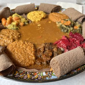 Garden Platter, serves 2  at Nile Vegan in Columbus