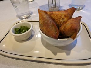 Sambusas at Nile Vegan in Columbus